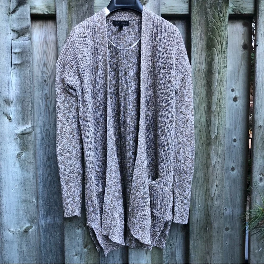 Banana Republic Cotton Nubbly Cardigan - Picture 1 of 10